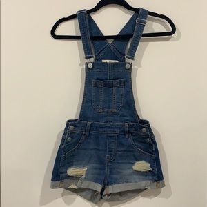Overall shorts